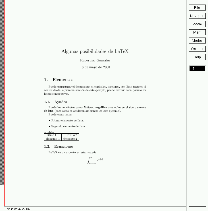 Visualizacin de DVI generado de 
		  fuente en LaTeX